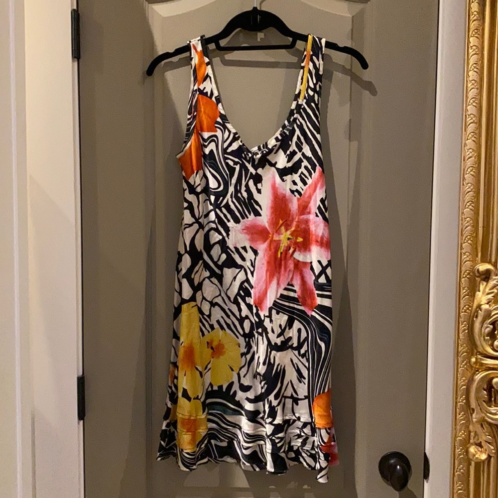 Silk and Floral Top